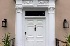 Front door restored when Long Island painters paint it white