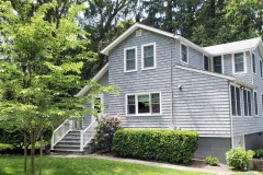 House stained gray by Long Island house painter