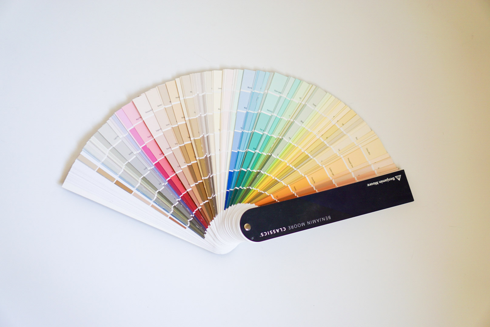 Benjamin Moore color wheel supplied by Long Island Painters to help customers find the perfect color